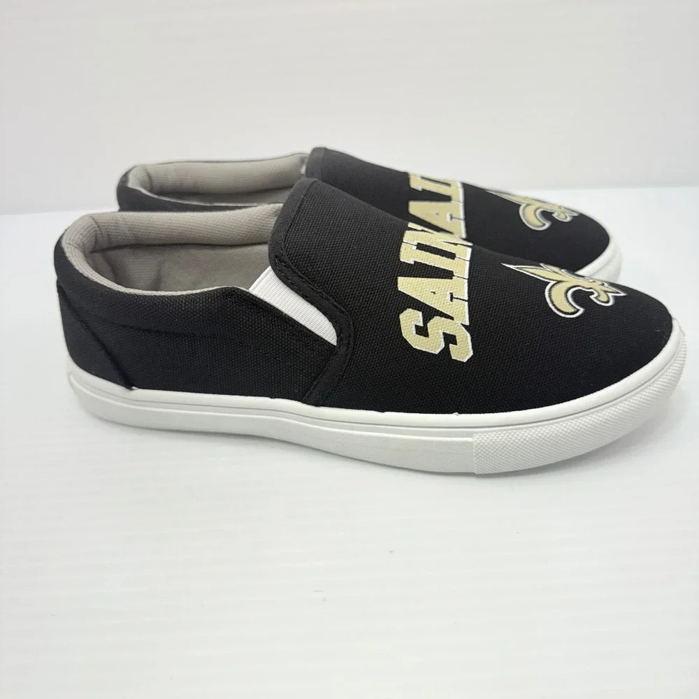 FOCO New Orleans Saints Slip On Shoes Sneakers NFL Team Logo Women's 6, Football